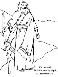 Coloring Page - walk by faith